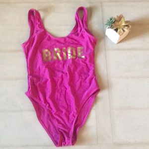 Magenta/Fuchsia BRIDE one piece